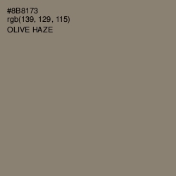 #8B8173 - Olive Haze Color Image